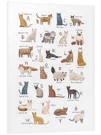 Foam board print Cats Alphabet For Cat Lovers - Marta Munte