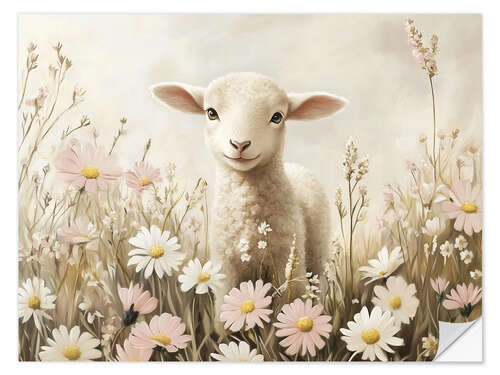 Adesivo murale Easter Lamb