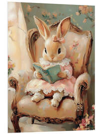 PVC print Easter Bunny Reading Book