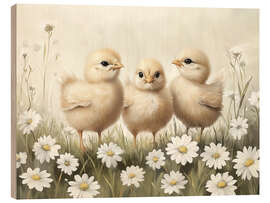 Holzbild Ostern-Küken