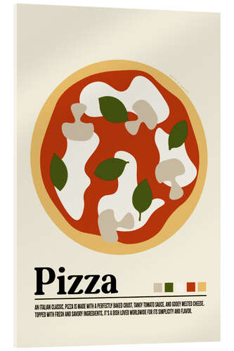 Akrylglastavla Pizza