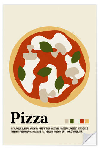 Muursticker Pizza