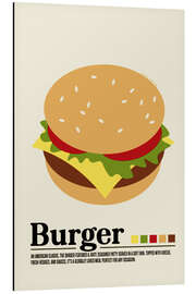 Aluminium print Burger