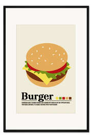 Gerahmter Kunstdruck Burger