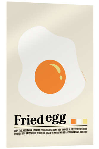 Akrylglastavla Fried egg