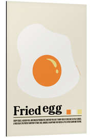 Print på aluminium Fried egg