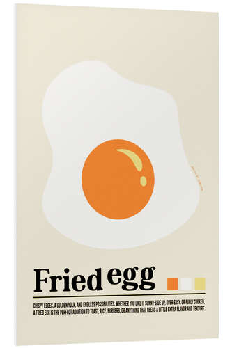 Hartschaumbild Fried egg