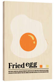 Trätavla Fried egg - Jonas Loose