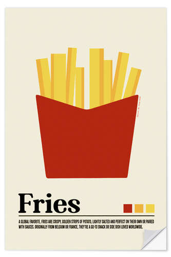 Naklejka na ścianę Fries