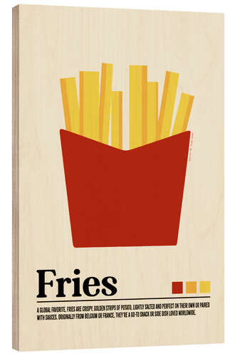Trätavla Fries