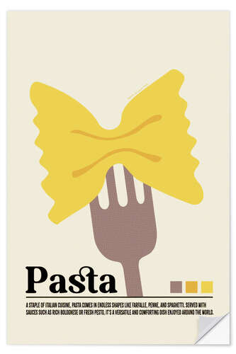 Naklejka na ścianę Pasta