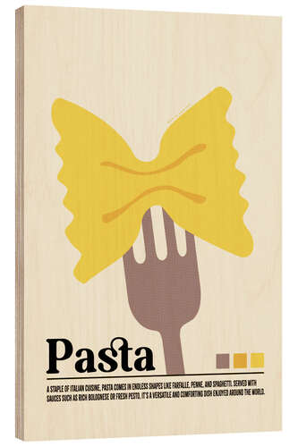 Trätavla Pasta