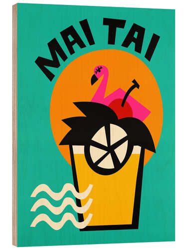 Trätavla Mai Tai