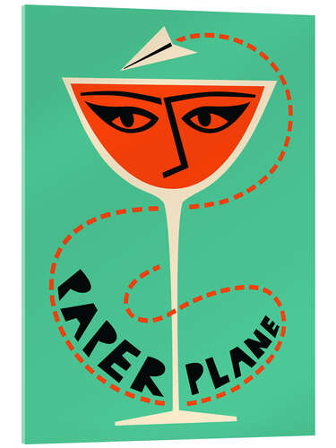 Acrylic print Paper Plane Cocktail