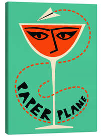 Canvas print Paper Plane Cocktail - Fox &amp; Velvet