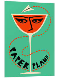 Foam board print Paper Plane Cocktail