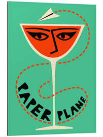 Magnettafel Paper Plane Cocktail