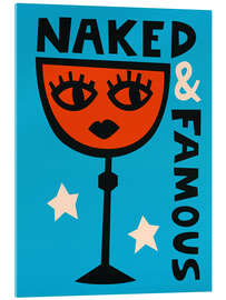 Tableau en verre acrylique Naked &amp; Famous Cocktail - Fox &amp; Velvet