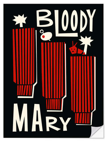 Wandsticker Bloody Mary