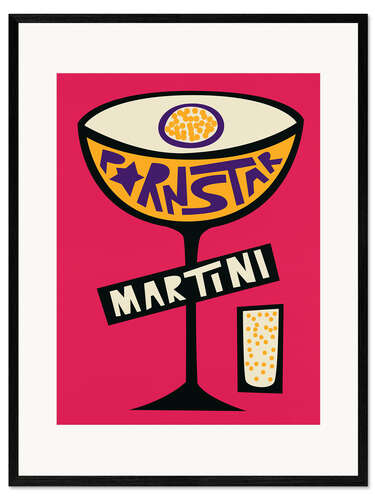 Innrammet kunsttrykk Pornstar Martini