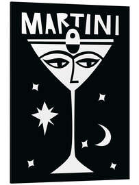 Magnettafel Martini Cocktail