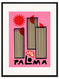 Gerahmter Kunstdruck Paloma Cocktail
