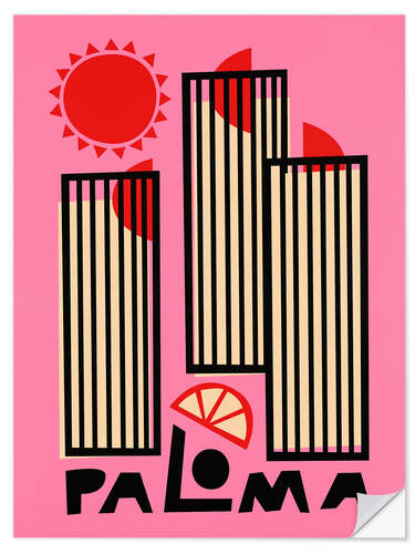 Wandsticker Paloma Cocktail