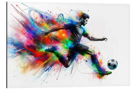 Tableau en aluminium Football player in action