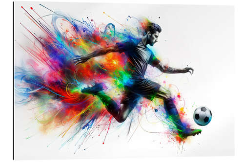 Gallery print Football player in action