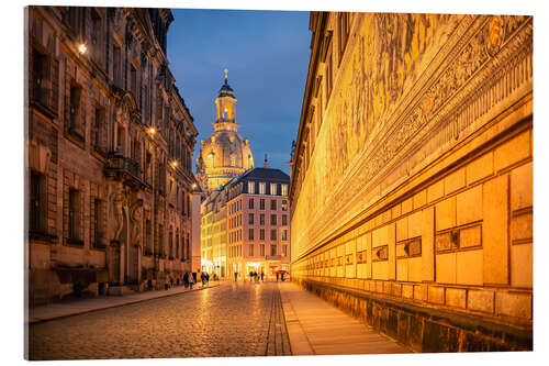 Akrylbilde Old Town Dresden with Frauenkirche