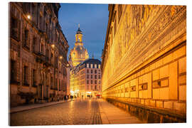 Akrylbilde Old Town Dresden with Frauenkirche - Oliver Henze