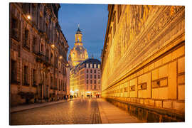 Aluminium print Old Town Dresden with Frauenkirche - Oliver Henze