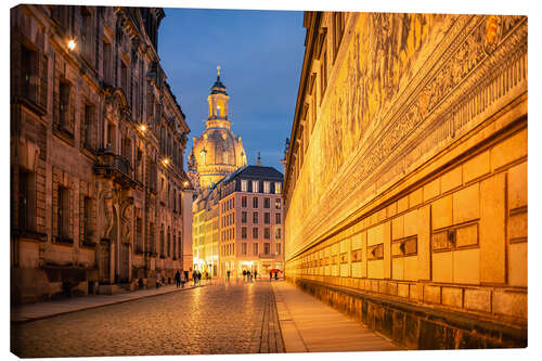 Canvas-taulu Old Town Dresden with Frauenkirche