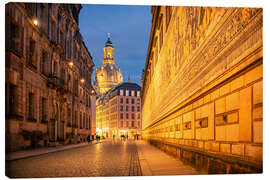 Canvas print Old Town Dresden with Frauenkirche - Oliver Henze
