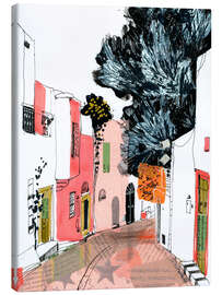 Leinwandbild Straße von Sidi Bou Said, Tunesien - Anastasia Mamoshina