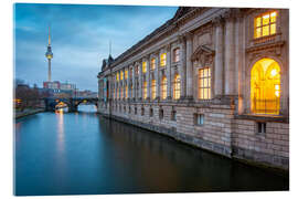 Acrylglasbild Fernsehturm und Bode-Museum in Berlin - Martin Wasilewski