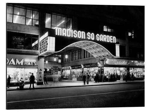 Tableau en aluminium Madison Square Garden Marquee Night, 1953