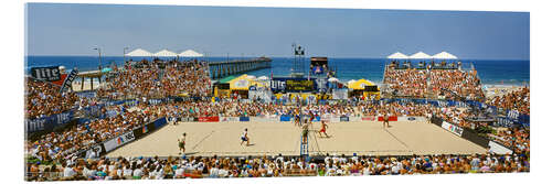 Acrylic print Beach volleyball competition, Manhattan Beach, California