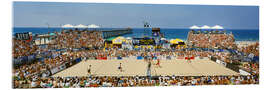 Acrylic print Beach volleyball competition, Manhattan Beach, California