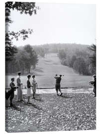 Tableau sur toile 1930s Golfers at the Country Club, Pittsfield Berkshires