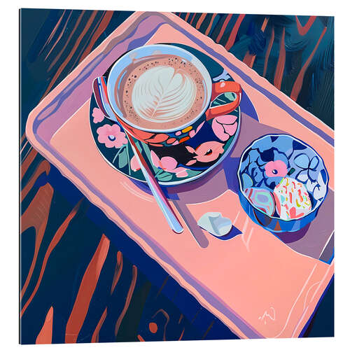 Galleriprint Cappuccino on bed