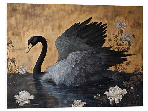 Foam board print Black Swan