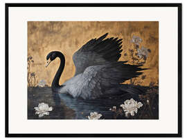 Framed art print Black Swan