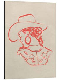 Aluminium print Cowgirl Cameo II