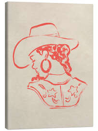 Canvas print Cowgirl Cameo II