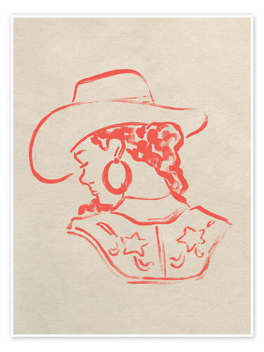 Juliste Cowgirl Cameo II