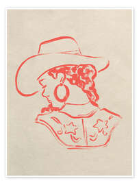 Juliste Cowgirl Cameo II - June Erica Vess