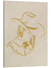 Aluminium print Cowgirl Cameo I