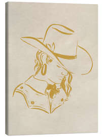 Tableau sur toile Cowgirl Cameo I