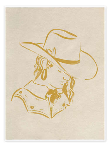 Plakat Cowgirl Cameo I